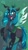 Size: 1152x2048 | Tagged: safe, artist:zeon_kanayu, queen chrysalis, changeling, changeling queen, g4, fangs, female, horn, mare, open mouth, prancing, tongue out, wings