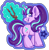 Size: 2077x2126 | Tagged: safe, artist:thehaywaiianhorse, starlight glimmer, pony, unicorn, g4, butt, chibi, evil smile, featureless crotch, female, glowing, glowing horn, grin, horn, levitation, looking at you, looking back, looking back at you, magic, magic aura, mare, partially transparent background, plot, s5 starlight, smiling, smiling at you, solo, sparkles, staff, staff of sameness, starry eyes, telekinesis, wingding eyes