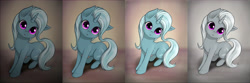 Size: 6000x1999 | Tagged: safe, artist:zetamad, trixie, pony, unicorn, g4, chest fluff, cute, diatrixes, female, head tilt, hoof fluff, horn, looking at you, mare, open mouth, solo