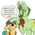 Size: 2048x2048 | Tagged: safe, artist:cupute, hitch trailblazer, sheriff hike, earth pony, pony, g4, g5, habitat of a lifetime, my little pony: tell your tale, leak, spoiler:g5, spoiler:my little pony: tell your tale, spoiler:tyts02e30, baby, baby pony, blue mane, colored hooves, colt, colt hitch trailblazer, cowboy, cowboy hat, cute, duo, facial hair, foal, green bean, green coat, green eyes, green mane, green tail, hat, hatless, headcanon, headcanon in the description, hitchbetes, holding hat, hooves, looking at each other, looking at someone, male, missing accessory, multicolored hair, multicolored mane, multicolored tail, older, orange eyes, patting, petting, png, raised hoof, sheriff, sheriff's badge, simple background, speech bubble, stallion, standing, stars, tail, text, thick eyebrows, transparent background, unshorn fetlocks, yellow body, younger