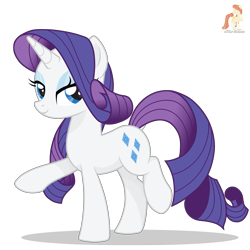 Size: 4000x4000 | Tagged: safe, artist:r4hucksake, rarity, pony, unicorn, g4, female, horn, mare, simple background, solo, standing on two hooves, transparent background