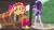 Size: 3192x1788 | Tagged: safe, screencap, pinkie pie, sci-twi, sunset shimmer, twilight sparkle, human, equestria girls, g4, my little pony equestria girls: better together, x marks the spot, :o, amber skin, best friends, blue eyes, blue hair, clothes, cyan eyes, female, geode of empathy, geode of telekinesis, glasses, jewelry, kneeling, leather, leather bikini, looking down, magical geodes, midriff, necklace, one-piece swimsuit, open mouth, open smile, outdoors, pink and purple streaks, pink hair, pink skin, purple eyes, purple skin, red hair, sarong, sci-twi swimsuit, skirt, smiling, sunset shimmer's beach shorts swimsuit, swimsuit, teenager, treasure chest, trio, trio female, yellow streaks, young adult