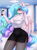 Size: 1649x2234 | Tagged: safe, artist:agleo, princess celestia, alicorn, anthro, g4, breasts, busty princess celestia, cellphone, cleavage, clothes, female, glasses, horn, pantyhose, phone, shirt, skirt, smartphone, solo