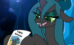 Size: 1202x736 | Tagged: source needed, safe, artist:tamers12345, edit, queen chrysalis, changeling, changeling queen, my little pony the movie - shattered harmony, g4, baby