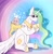 Size: 1854x1884 | Tagged: safe, artist:shamy-crist, princess celestia, alicorn, human, pony, g4, child, commission, duo, featured image, female, glasses, horn, hug, hug from behind, hugging a pony, human to pony, post-transformation, sitting, transformation, wings, wings down