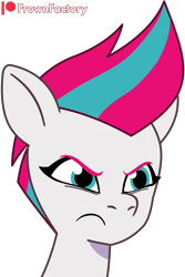 Size: 2395x3592 | Tagged: safe, artist:frownfactory, zipp storm, pegasus, pony, g5, my little pony: tell your tale, angry, female, frown, mare, simple background, solo, transparent background, unamused, vector, zipp storm is not amused