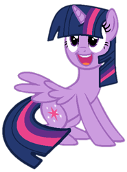 Size: 370x500 | Tagged: safe, artist:bluerosebases, artist:twilyisbestpone, derpibooru exclusive, twilight sparkle, alicorn, pony, g4, base used, cute, female, happy, mare, open mouth, open smile, pegasus wings, simple background, sitting, smiling, solo, spread wings, transparent background, twiabetes, twilight sparkle (alicorn), wings