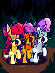 Size: 1536x2048 | Tagged: safe, artist:derp-rose, apple bloom, scootaloo, sweetie belle, g4, cutie mark crusaders