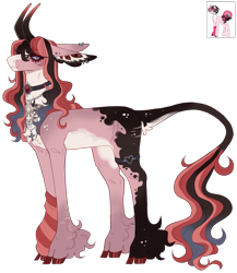 Size: 2479x2858 | Tagged: safe, artist:sleepy-nova, oc, oc:blade sucker, earth pony, pony, cloven hooves, horns, simple background, solo, transparent background