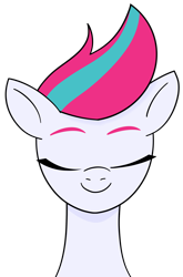 Size: 2006x3034 | Tagged: safe, artist:frownfactory, zipp storm, g5, my little pony: tell your tale, eyes closed, female, simple background, smiling, solo, transparent background