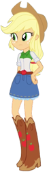 Size: 706x2441 | Tagged: safe, edit, edited screencap, editor:cutler1228, screencap, applejack, human, equestria girls, g4, background removed, female, not a vector, simple background, solo, transparent background