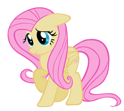 Size: 1600x1430 | Tagged: safe, artist:shho13, fluttershy, pegasus, pony, g4, female, mare, raised hoof, simple background, solo, transparent background, vector