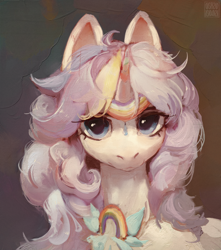 Size: 1806x2040 | Tagged: safe, artist:rvsd, oc, oc only, pony, unicorn, bust, commission, female, horn, looking at you, mare, solo