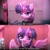 Size: 1143x1148 | Tagged: safe, artist:petaltwinkle, cozy glow, twilight sparkle, alicorn, pegasus, pony, unicorn, g4, 2 panel comic, angry, blurry background, book, clothes, comic, fangs, female, filly, foal, horn, looking at you, mare, mask, meme, ponified meme, scowl, shirt, signature, solo focus, squid game, squid game 2, text, tracksuit, twilight sparkle (alicorn)