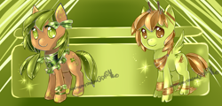 Size: 2500x1200 | Tagged: safe, artist:aquagalaxy, oc, oc only, earth pony, pegasus, pony