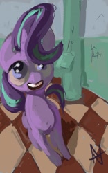 Size: 1200x1920 | Tagged: safe, artist:alexandrvirus, starlight glimmer, pony, unicorn, g4, female, fisheye lens, horn, mare, solo