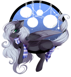 Size: 4041x4423 | Tagged: safe, artist:krissstudios, oc, oc only, pegasus, pony, absurd resolution, clothes, colored wings, dreamcatcher, female, mare, scarf, simple background, socks, solo, striped scarf, striped socks, transparent background, two toned wings, wings