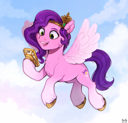 Size: 2590x2500 | Tagged: safe, artist:birdoffnorth, pipp petals, pegasus, pony, g5, phone, solo