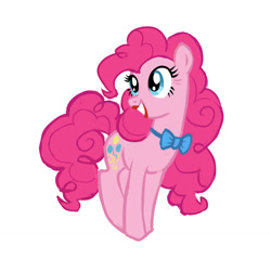 Size: 1280x1280 | Tagged: safe, artist:varwing, part of a set, pinkie pie, pony, g4, bowtie, lipstick, middle aged, older, older pinkie pie, red lipstick, solo