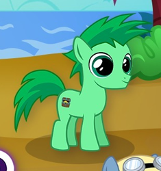 Size: 312x332 | Tagged: safe, gameloft, earth pony, pony, g4, beach, colt, foal, male, ocean, outdoors, treasure quest, water