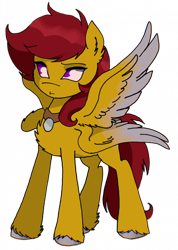 Size: 355x500 | Tagged: safe, artist:byefella, oc, oc only, oc:dragonfly, hybrid, pony, female, four wings, mare, multiple wings, wings