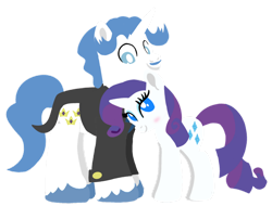 Size: 1280x973 | Tagged: safe, artist:mlplary6, fancypants, rarity, pony, unicorn, g4, female, horn, male, mare, ship:raripants, shipping, simple background, stallion, straight, transparent background