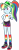 Size: 1700x4500 | Tagged: safe, artist:octosquish7260, rainbow dash, human, equestria girls, equestria girls specials, g4, my little pony equestria girls: sunset's backstage pass, clothes, female, geode of super speed, hat, magical geodes, missing accessory, music festival outfit, ponytail, rainbow socks, shirt, shoes, shorts, simple background, socks, solo, striped socks, tank top, teenager, transparent background, wristband