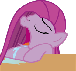 Size: 2674x2509 | Tagged: safe, artist:retroponybro, pinkie pie, g4, base used, female, inkscape, pinkamena diane pie, simple background, sleeping, transparent background, vector