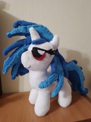 Size: 3000x4000 | Tagged: safe, artist:jbond, dj pon-3, vinyl scratch, pony, unicorn, g4, female, handmade, horn, indoors, irl, mare, photo, photography, plushie, solo