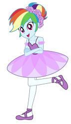 Size: 5814x10158 | Tagged: safe, artist:emeraldblast63, rainbow dash, equestria girls, g4, ballerina, commission