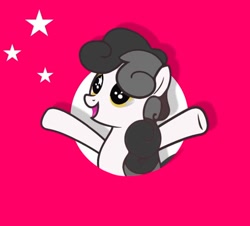 Size: 871x789 | Tagged: safe, oc, oc only, oc:pon-pushka, earth pony, g4, open mouth, pon-pushka, rainbowshining, snowpity, solo, stars