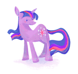 Size: 1446x1369 | Tagged: safe, artist:nate-draws, twilight sparkle, pony, unicorn, g4, beady eyes, female, mare, simple background, solo, unicorn twilight, white background