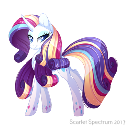 Size: 1050x1050 | Tagged: safe, artist:scarlet-eclipse, artist:scarlet-spectrum, rarity, pony, unicorn, g4, female, horn, mare, rainbow power, simple background, slender, solo, thin, transparent background