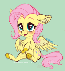 Size: 2810x3066 | Tagged: safe, artist:stepandy, fluttershy, pegasus, pony, g4, blushing, chest fluff, colored sketch, cute, female, looking up, mare, open mouth, shyabetes, simple background, sitting, sketch, smiling, solo, spread wings, stepandy is trying to kill us, stray strand, transparent background, wings