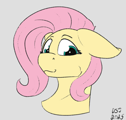 Size: 1126x1076 | Tagged: safe, artist:dsksh, fluttershy, pegasus, pony, g4, bust, female, mare, portrait, sketch, solo