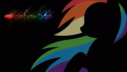 Size: 1920x1080 | Tagged: artist needed, safe, rainbow dash, pegasus, g4, female, solo, text, wallpaper