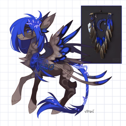 Size: 1400x1400 | Tagged: safe, artist:vitanistarcat, oc, oc only, pegasus, pony, abstract background, adoptable, chest fluff, leonine tail, solo, tail, wings