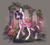 Size: 2464x2200 | Tagged: safe, artist:vitani, oc, oc only, classical unicorn, pony, unicorn, cloven hooves, ear fluff, horn, leonine tail, looking at you, looking back, looking back at you, ruins, solo, unshorn fetlocks