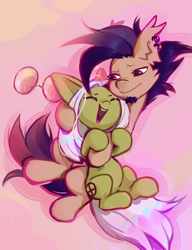 Size: 1330x1732 | Tagged: safe, artist:khvorost162, oc, oc only, oc:dusya, earth pony, pony, duo, hug