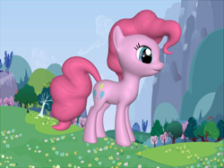 Size: 1200x900 | Tagged: safe, artist:2000wind0wshakej0j, pinkie pie, earth pony, pony, g4, 3d, female, giant pony, macro, solo