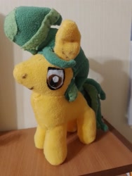 Size: 3000x4000 | Tagged: safe, artist:jbond, hitch trailblazer, earth pony, pony, g5, handmade, indoors, irl, male, photo, photography, plushie, solo, stallion