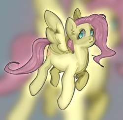 Size: 1321x1288 | Tagged: safe, artist:ddtd, fluttershy, pegasus, pony, g4, female, flying, frown, mare, solo, zoom layer