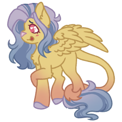 Size: 1000x1000 | Tagged: safe, artist:kazmuun, oc, oc:ivy blossom, pegasus, pony, female, mare, simple background, solo, transparent background