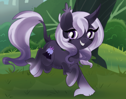 Size: 2741x2161 | Tagged: safe, artist:spookyle, oc, oc:spectral firefly, pony, unicorn, curved horn, female, horn, mare, solo