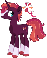 Size: 1139x1421 | Tagged: safe, artist:strawberry-spritz, oc, pony, unicorn, horn, male, offspring, parent:sunburst, parent:tempest shadow, simple background, solo, stallion, transparent background