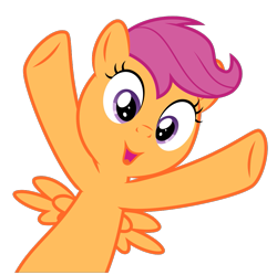 Size: 953x950 | Tagged: safe, artist:sollace, derpibooru exclusive, scootaloo, pegasus, pony, crusaders of the lost mark, g4, my little pony: friendship is magic, .svg available, cute, female, filly, foal, simple background, solo, svg, transparent background, vector