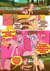 Size: 2733x3866 | Tagged: safe, artist:piesinful, apple bloom, applejack, pinkie pie, earth pony, pony, comic:unlucky day, fanfic:cupcakes, g4