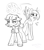 Size: 646x733 | Tagged: safe, alternate version, artist:jehr, artist:melodylibris, oc, oc only, oc:disigma, oc:kera grint, android, pegasus, pony, robot, robot pony, ..., annoyed, artificial wings, augmented, black and white, bobcut, bun hairstyle, chest fluff, clothes, collaboration, cravat, digital art, duo, duo female, ears back, ears up, exclamation point, eyelashes, female, floppy ears, funny, grayscale, heart, jacket, jumping, lanky, lineart, long legs, looking away, looking up, mare, mechanical wing, monochrome, open mouth, open smile, ponytail, question mark, robotic arm, short hair, short tail, shrunken pupils, simple background, sketch, skinny, smiling, sparkles, speech bubble, spread wings, standing, standing on two hooves, stars, synth, tail, tall, teeth, thin, tongue out, white background, white body, wings, wip