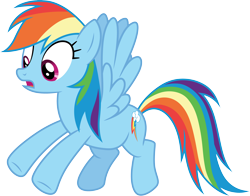 Size: 3824x3000 | Tagged: safe, artist:cloudy glow, rainbow dash, pegasus, g4, female, simple background, solo, transparent background, vector