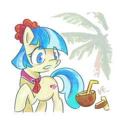 Size: 2600x2600 | Tagged: safe, artist:boxwari, coco pommel, earth pony, pony, g4, solo